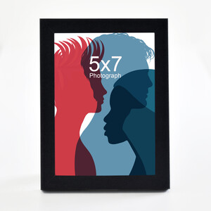 5x7 Langford Wood Frame Black
