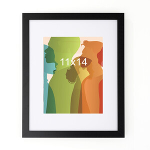 11x14 to 16x20  Langford  Frame with a WHITE matte